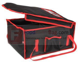 Sac professionnel de livraison repas grande contenance jusqu'à 12 boites repas ou Lunchbox, disponible isotherme ou chauffant