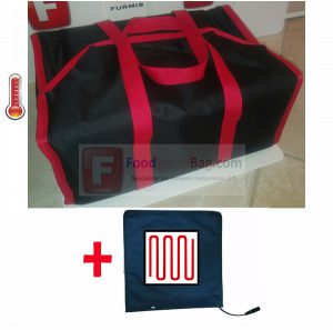 Sac chauffant pour boites repas et plats de restauration